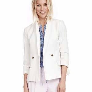 Banana Republic Seersucker Double-Breasted Jacket